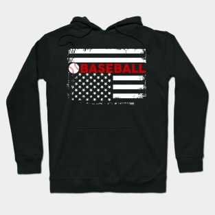 Baseball American Flag Hoodie